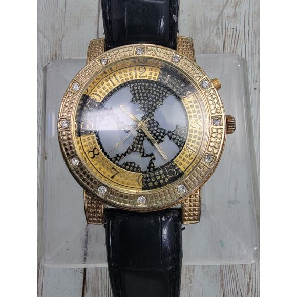 Ice King Mens Fashion Light Up Watch With Black Leather Band - Picture 2 of 12